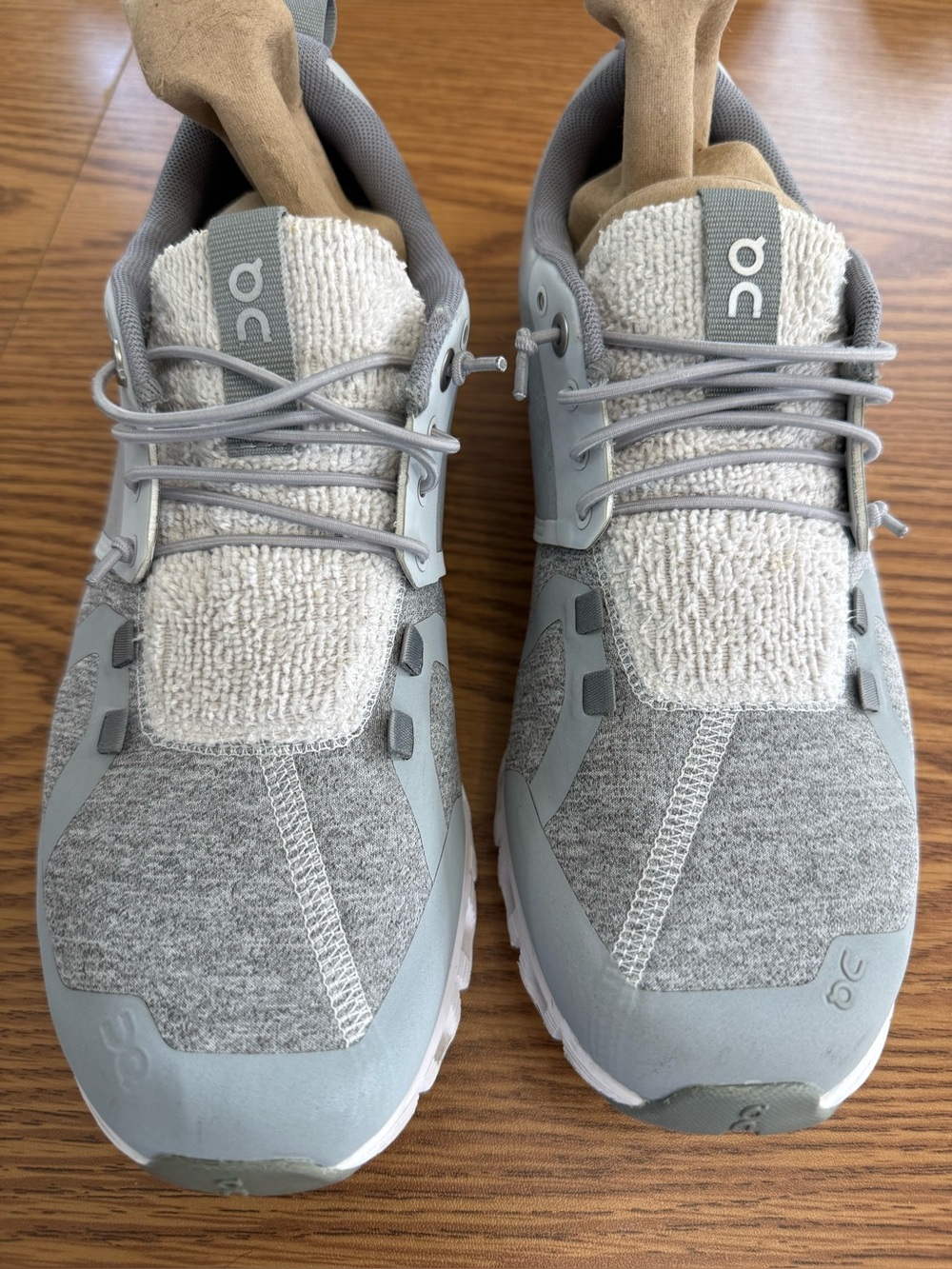 On Cloud Running Shoes, Women’s Shoes - Gray / Lt Blue - Excellent